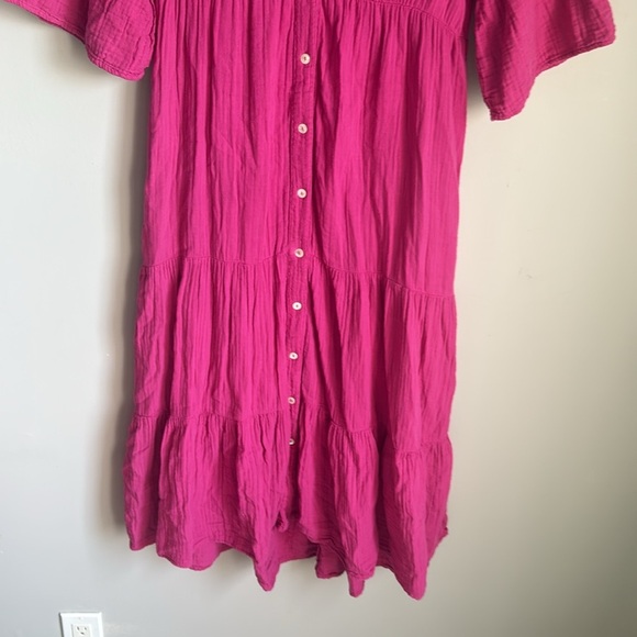 Xirena Kendall Midi Dress in Lipstick Pink Small - Picture 4 of 13